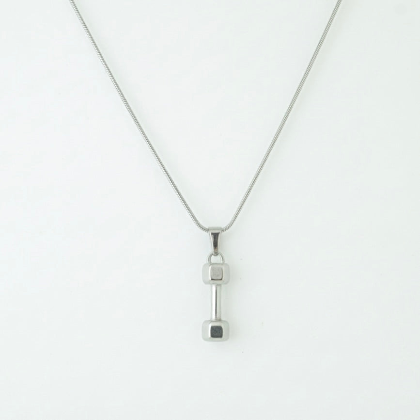 DUMBBELL PENDANT (SILVER)