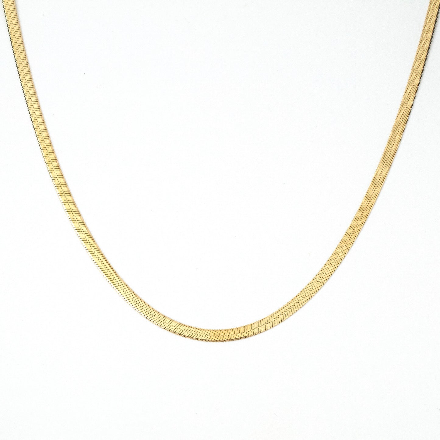 Golden Flat Snake Chain (3MM)