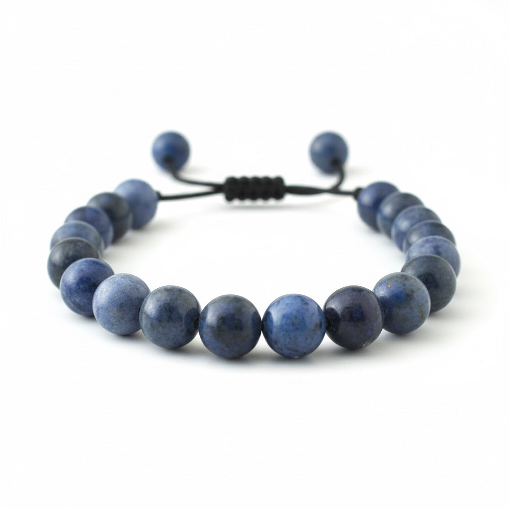 BLUE DUMORTIERITE STONE BRACELET