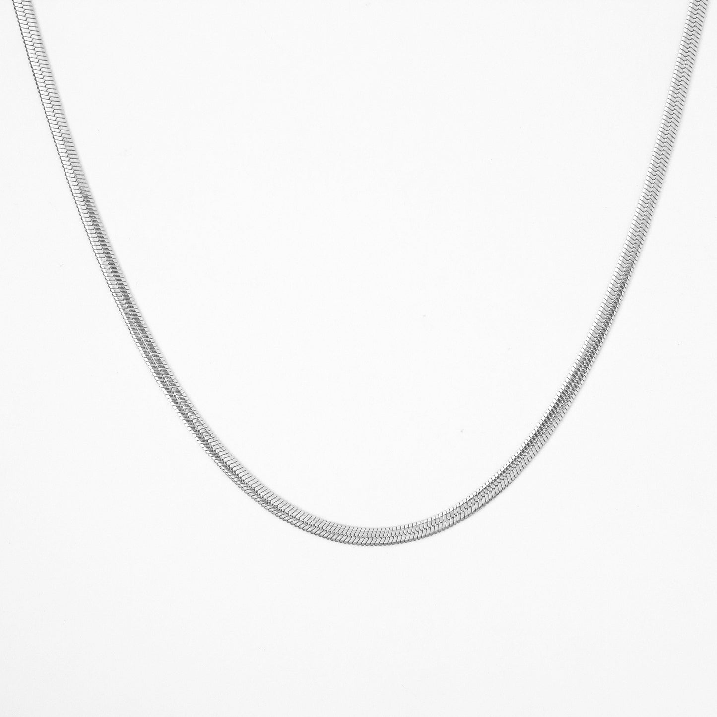 Silver Flat Snake Chain (3MM)