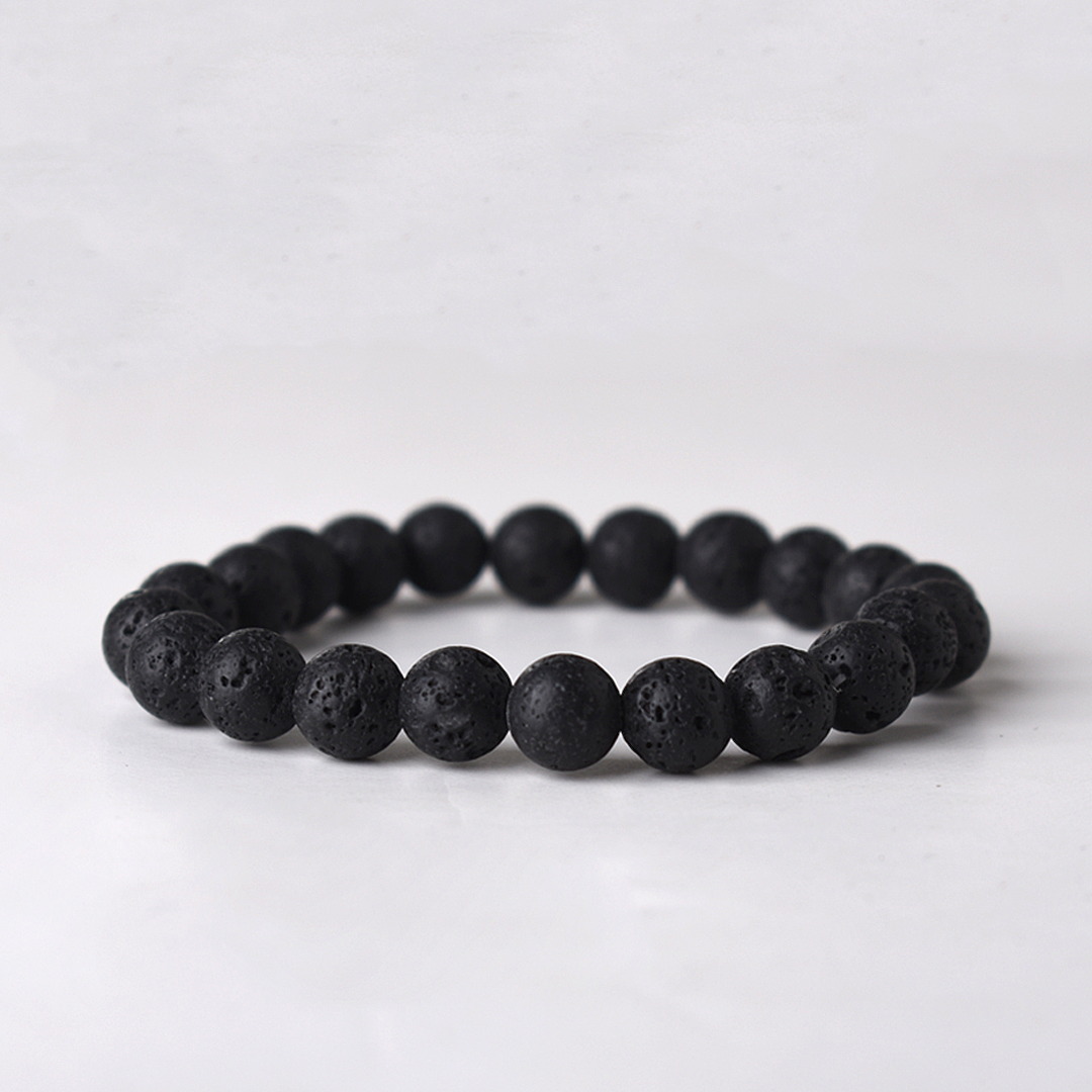 BLACK LAVA STONE BRACELET