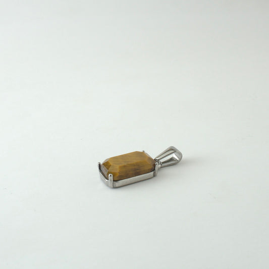 TIGER EYE PENDANT (SILVER)