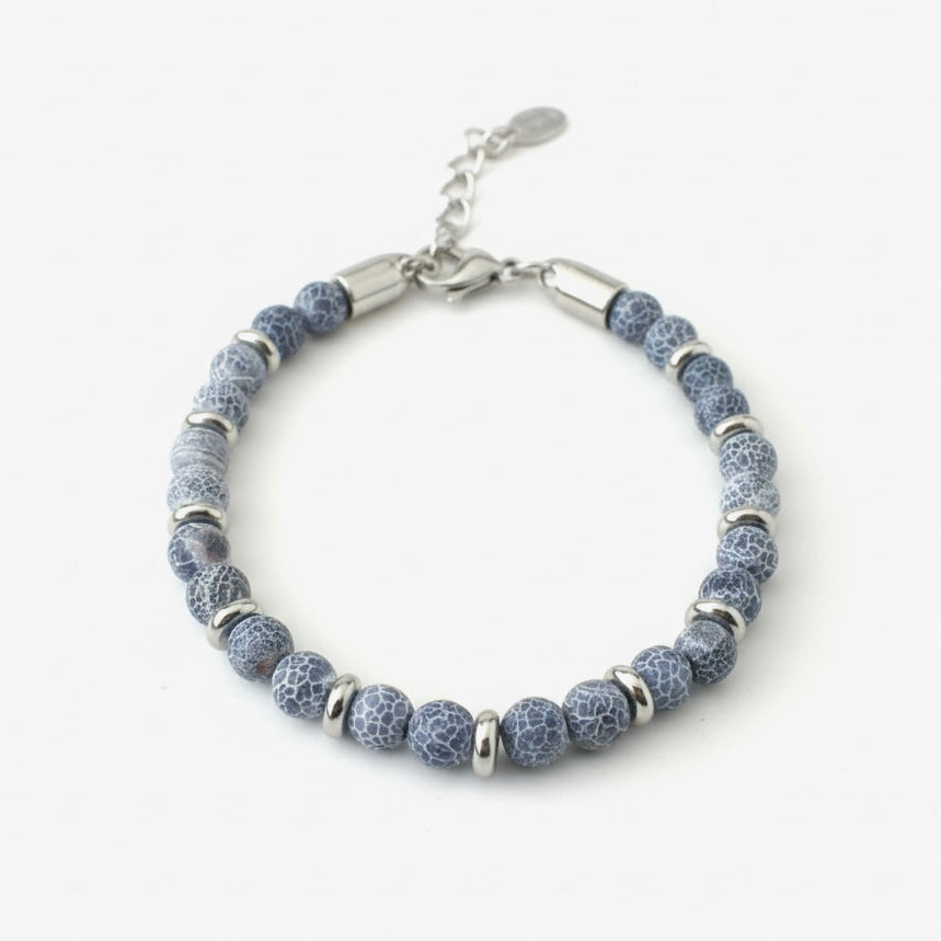 WEATHERED AGATE STONE BRACELET