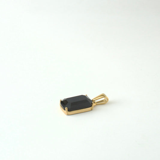 BLACK ONYX PENDANT (GOLD)