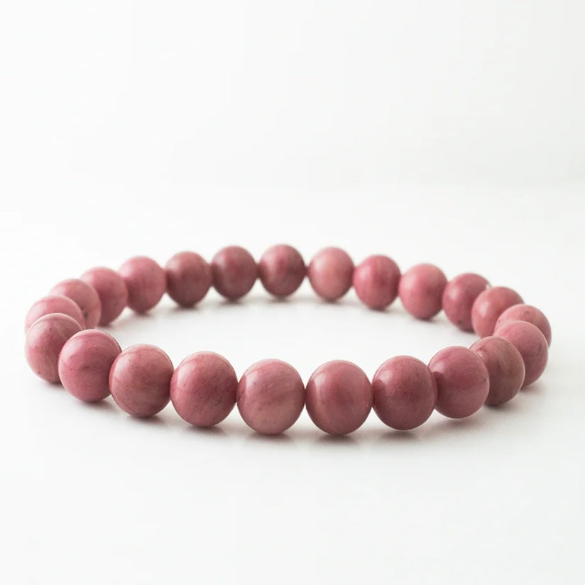 PINK RHODONITE STONE BRACELET