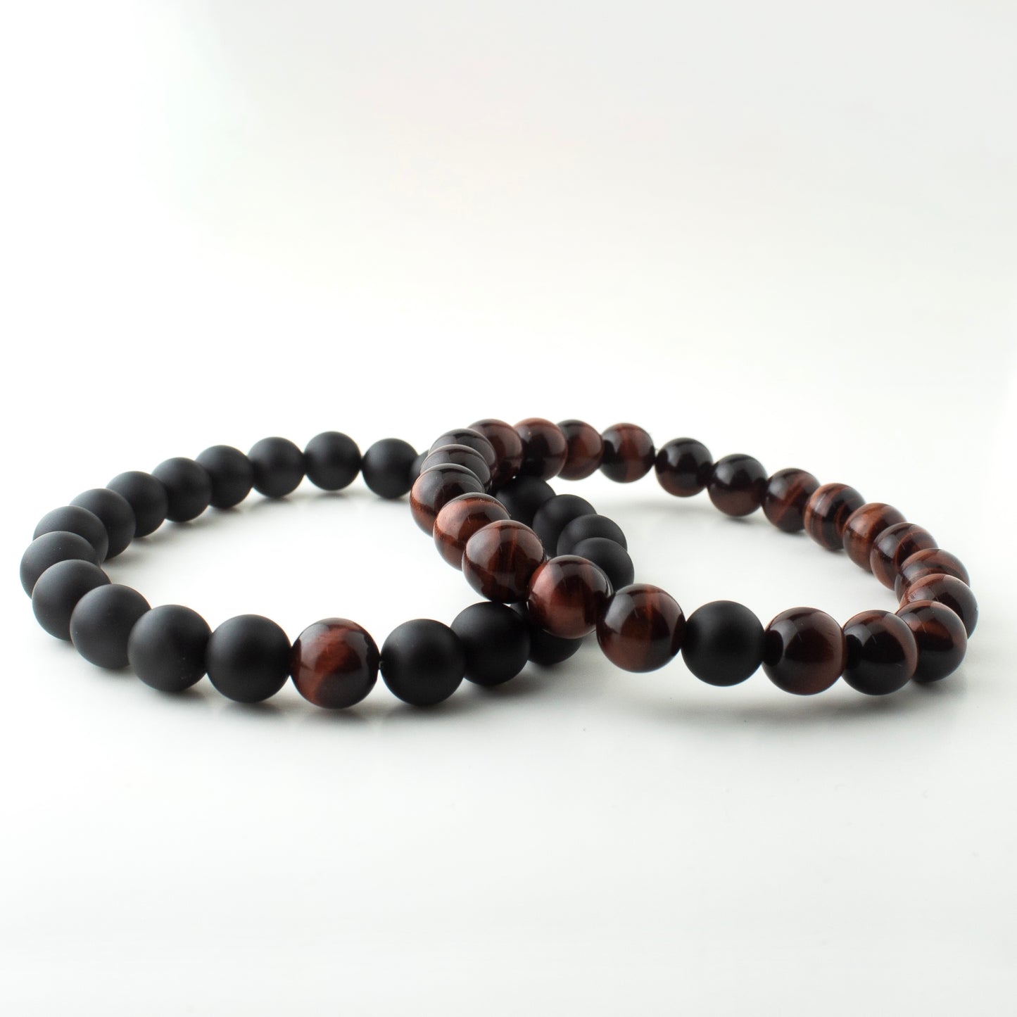 RED TIGER x MATT BLACK STONE BRACELET