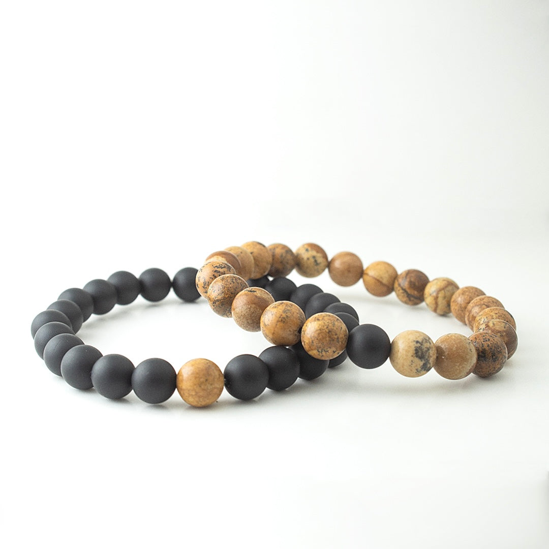 PICTURE JASPER x MATT BLACK STONE BRACELET