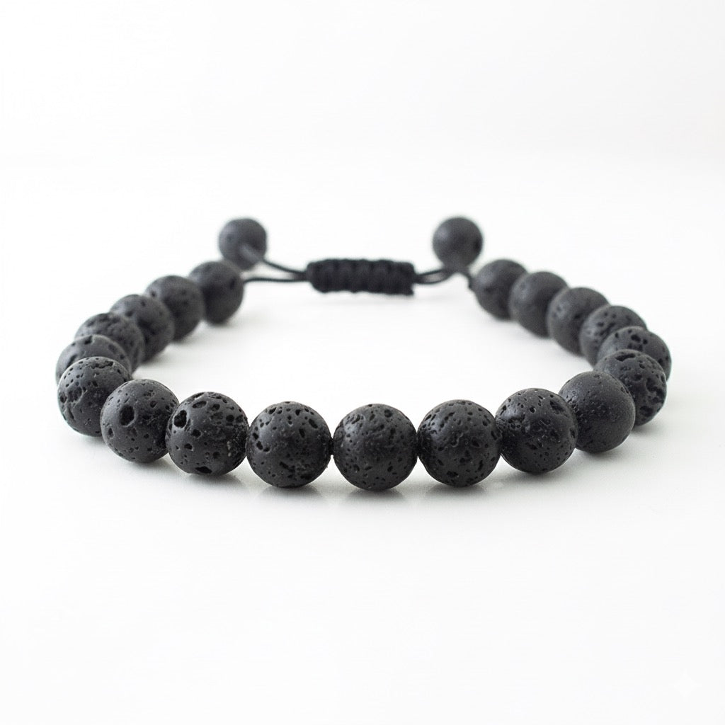 BLACK LAVA STONE BRACELET
