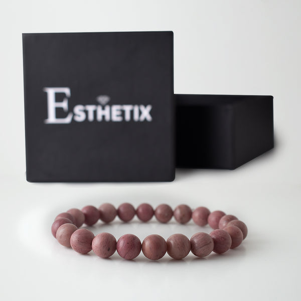 PINK RHODONITE STONE BRACELET