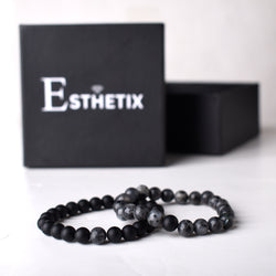 LARVAKITE x MATT BLACK STONE BRACELET