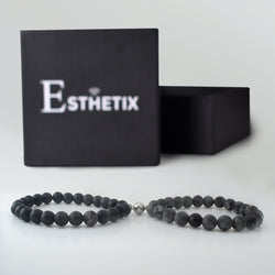 MATT LARVAKITE x MATT BLACK MAGNETIC STONE BRACELET