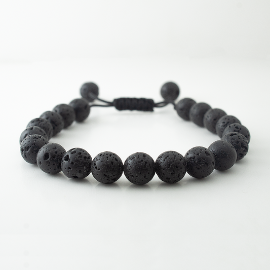 BLACK LAVA STONE BRACELET