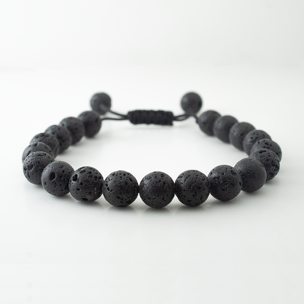 BLACK LAVA STONE BRACELET