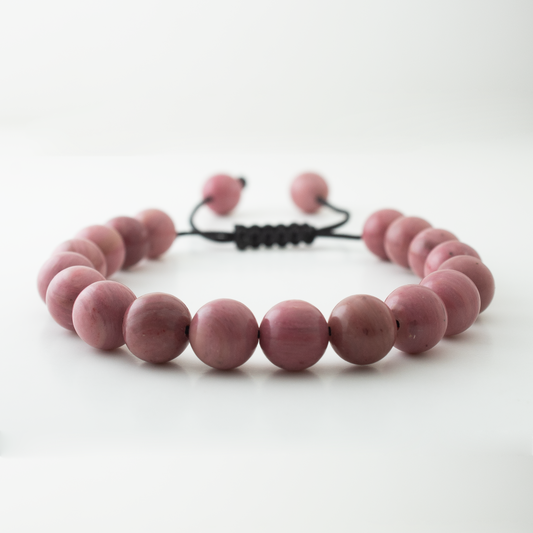 PINK RHODONITE STONE BRACELET