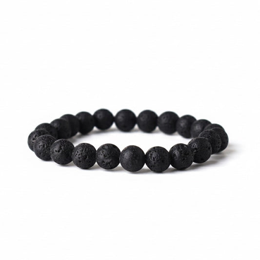 BLACK LAVA STONE BRACELET