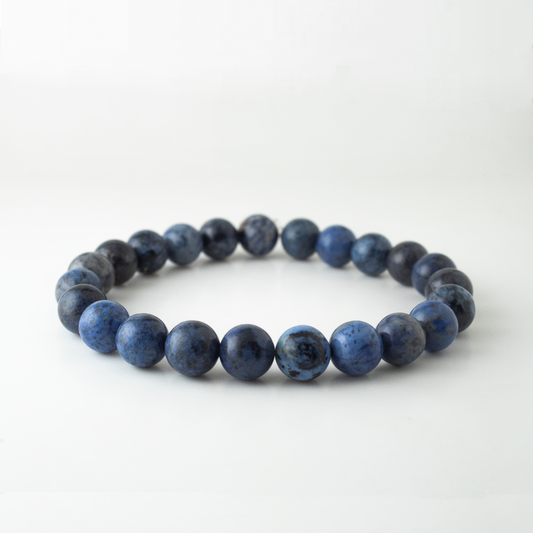 BLUE DUMORTIERITE STONE BRACELET