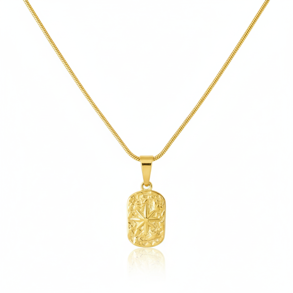 VERTICAL STAR PENDANT (GOLD)