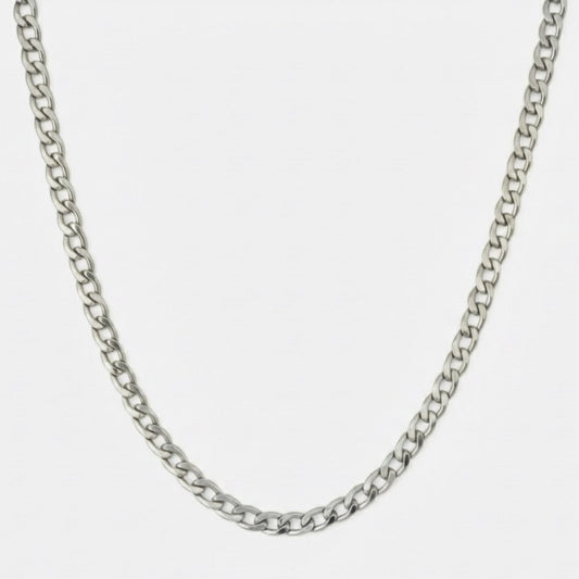 Silver Curb Chain (4MM)