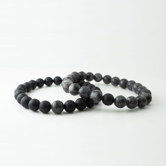 LARVAKITE x MATT BLACK STONE BRACELET