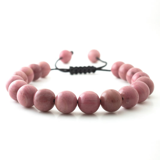 PINK RHODONITE STONE BRACELET
