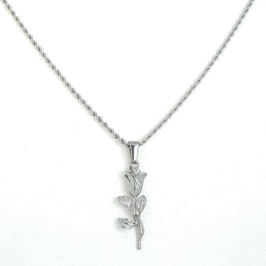 ROSE PENDANT (SILVER)