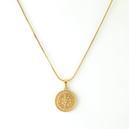 COMPASS PENDANT (GOLD)
