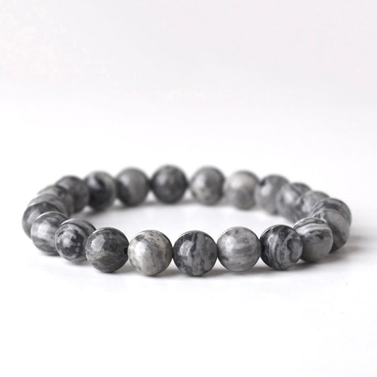 GREY JASPER STONE BRACELET