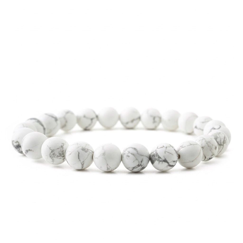 WHITE HOWLITE STONE BRACELET