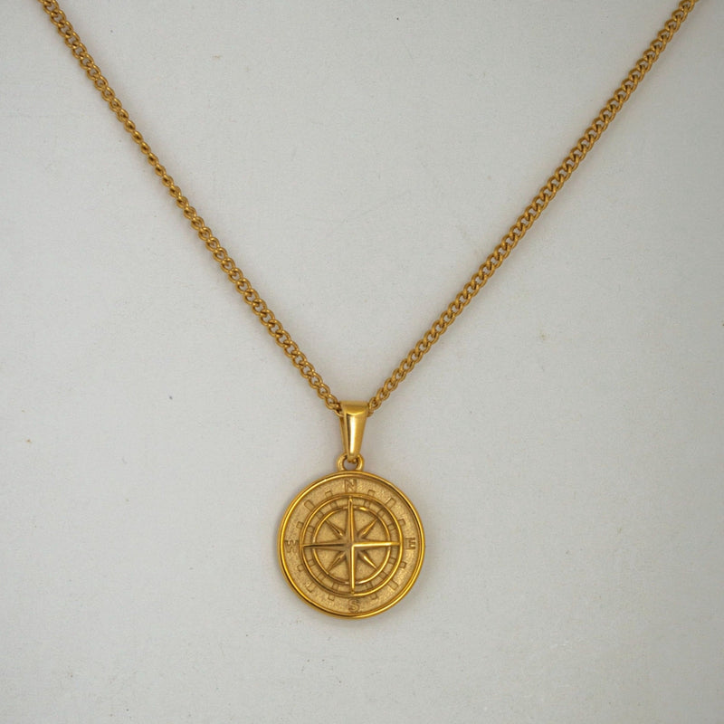 COMPASS PENDANT (GOLD)