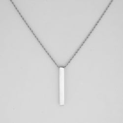 VERTICAL BAR PENDANT (SILVER)