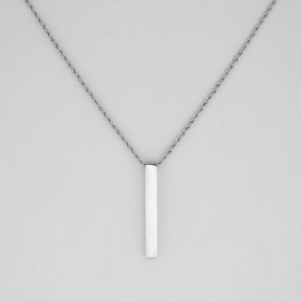 VERTICAL BAR PENDANT (SILVER)