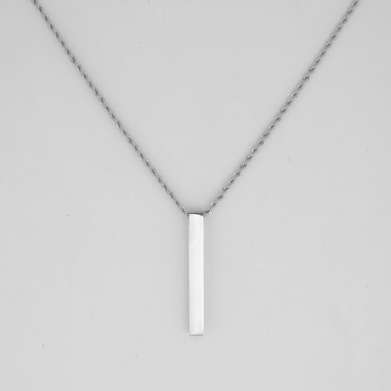 VERTICAL BAR PENDANT (SILVER)