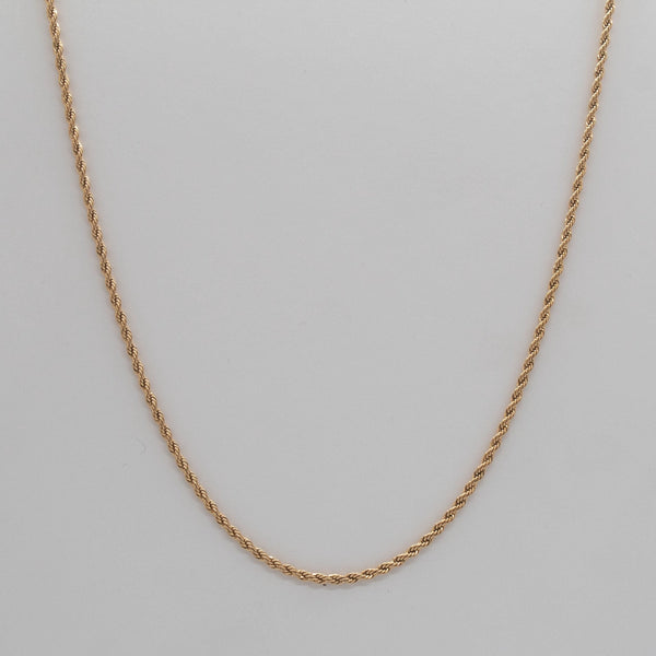 Golden Rope Chain (2mm)