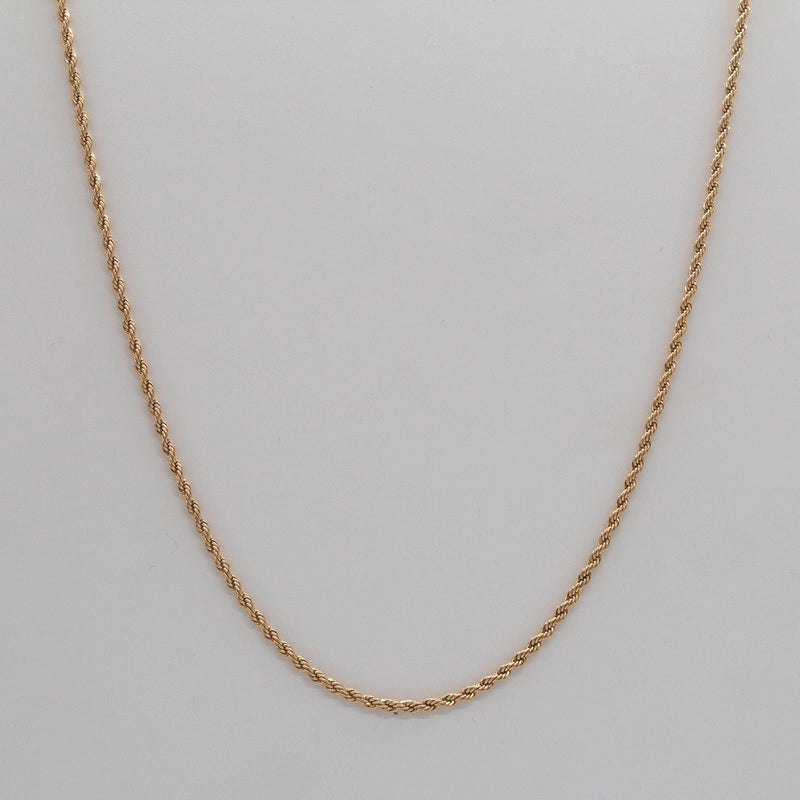 Golden Rope Chain (2mm)