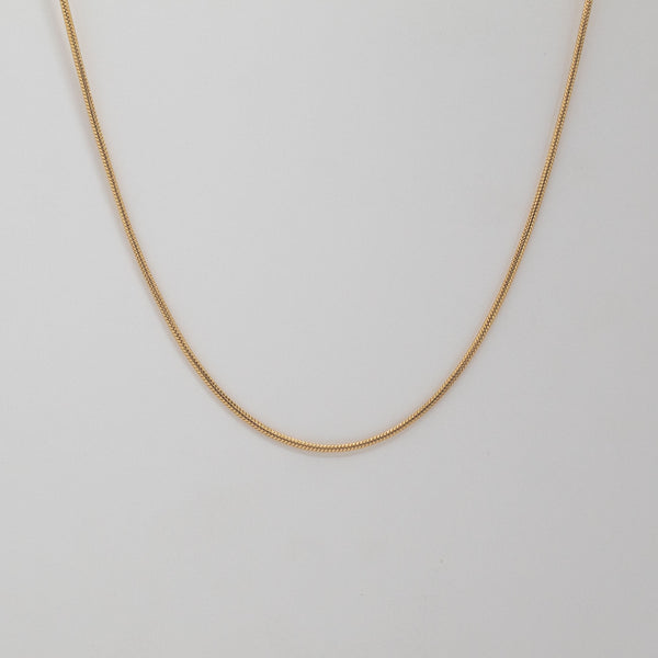 Golden Snake Chain Round (1.5MM)