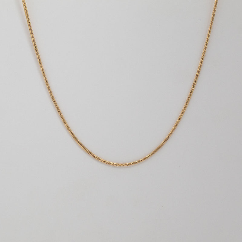 Golden Snake Chain Round (1.5MM)