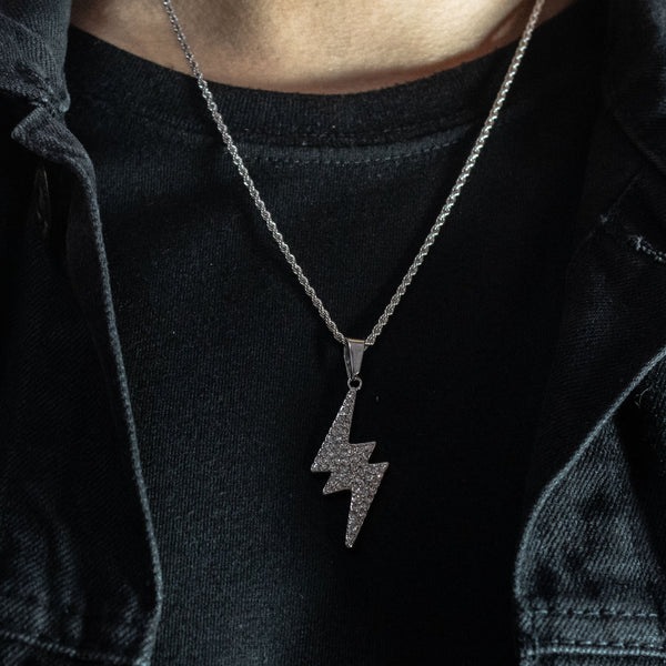 Lightning Pendant (Silver)