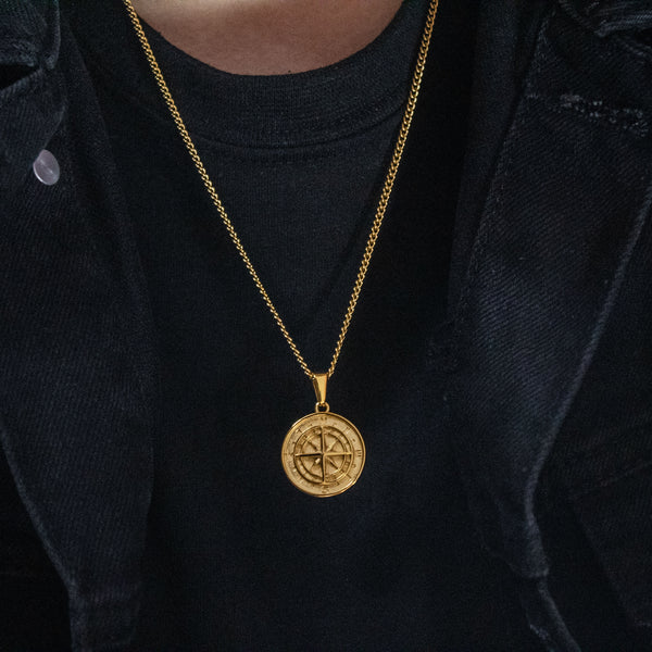 COMPASS PENDANT (GOLD)