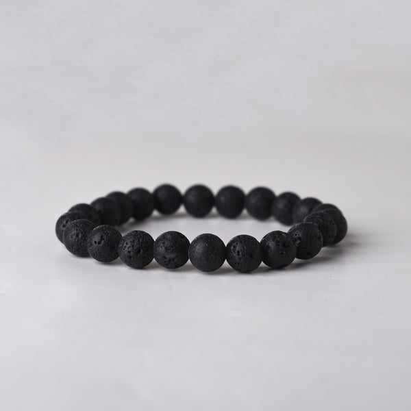 BLACK LAVA STONE BRACELET