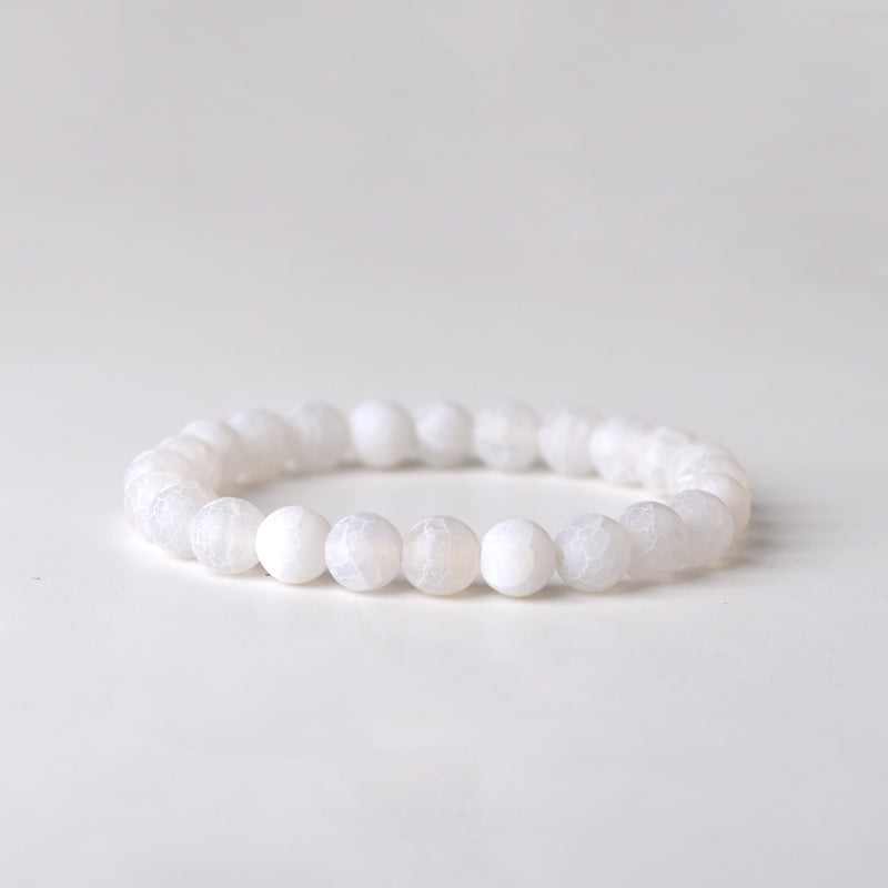 WHITE FORESTED STONE BRACELET