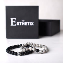 GRANITE x MATT BLACK STONE BRACELET